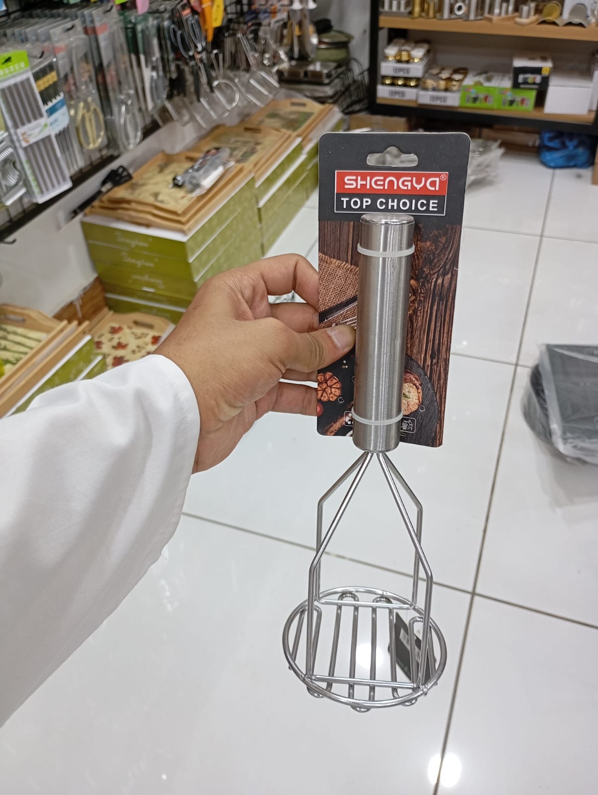 Potato masher stainless steel heavy material