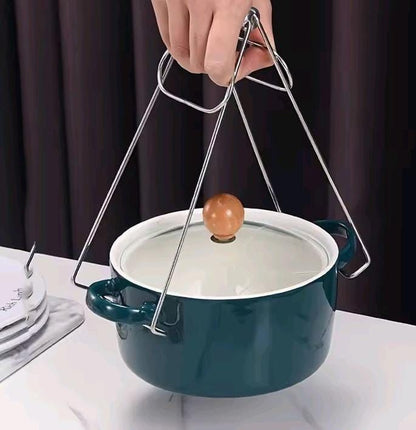 Stainless Steel Kitchen Clamp Multi-Function Dish Plate Bowl Holder Steamed Dish Clamp Soup Pot Holder Home Use