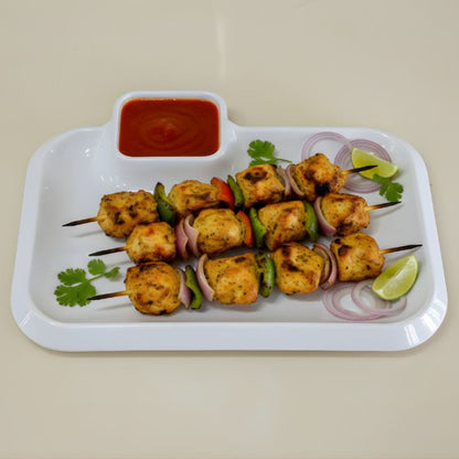 Melamine BBQ Platter Black Serving Plate