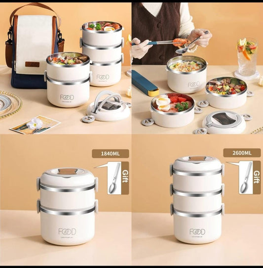 Stainless steel heavy duty lunch bpx with themal bag