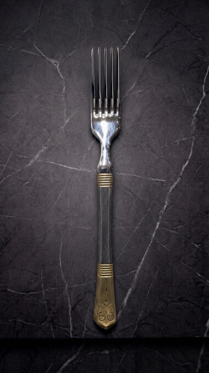 Full Heavy silver golden cutlery sets