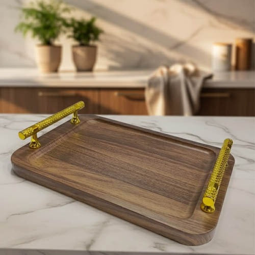 Luxury wooden 3pcs tray set