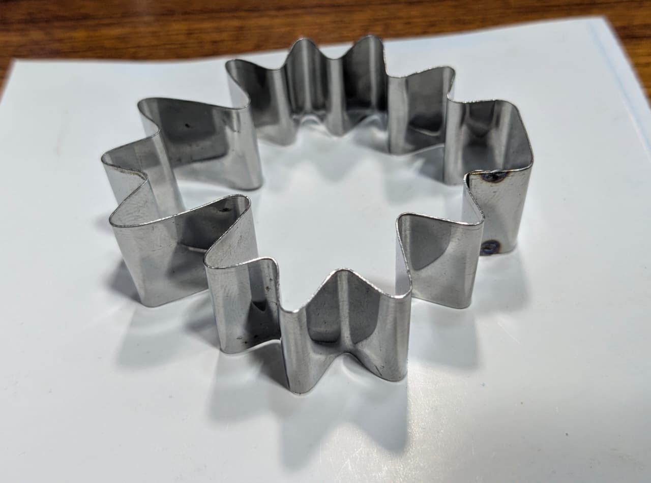 sun or flower-shaped cookie cutter