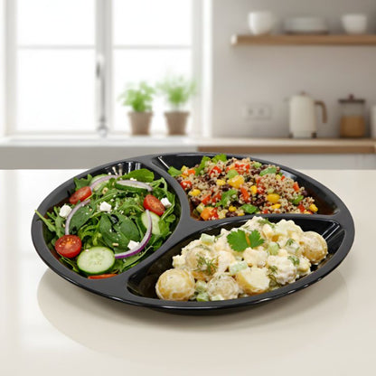 Malamine 3 portion tray