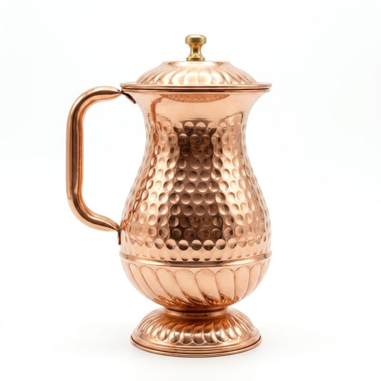 hammered pure copper water jug 2L capacity