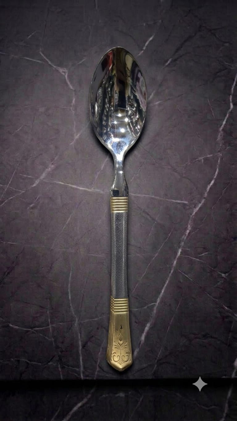 Full Heavy silver golden cutlery sets
