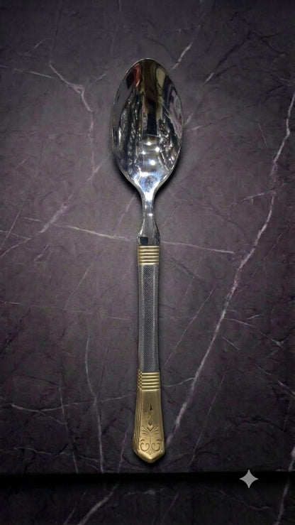Full Heavy silver golden cutlery sets