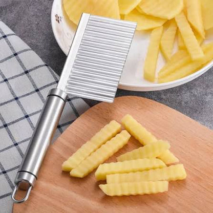 STAINLESS STEEL KITCHEN WAVY KNIFE :