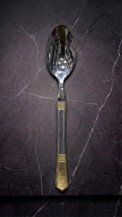 Full Heavy silver golden cutlery sets