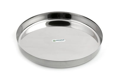 Stainless Steel Round Thali 7 Sizes