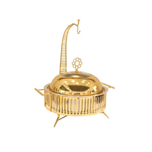 Beautiful luxury golden buffet dish chefing dish heavy stainless steel