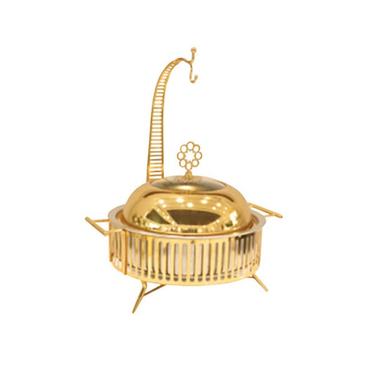 Beautiful luxury golden buffet dish chefing dish heavy stainless steel