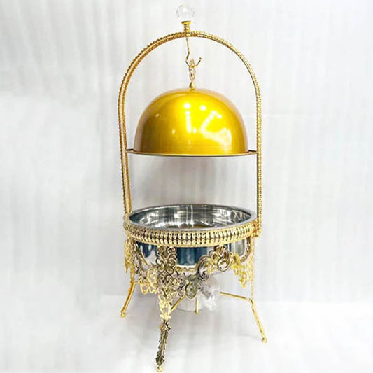 Stainless steel chefing dish golden heavy unique hammered in pakistan wholesale karachi hshome.pk lahore karachi islamabad pakistan rawalpindi faisalabad