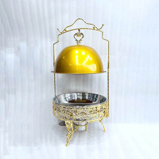Buffet Food Warmer Golden Chaffing Dish with burner luxury