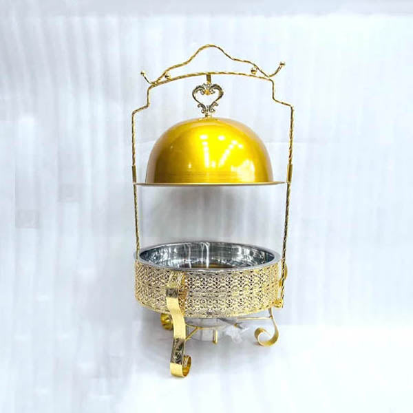 Buffet Food Warmer Golden Chaffing Dish with burner luxury