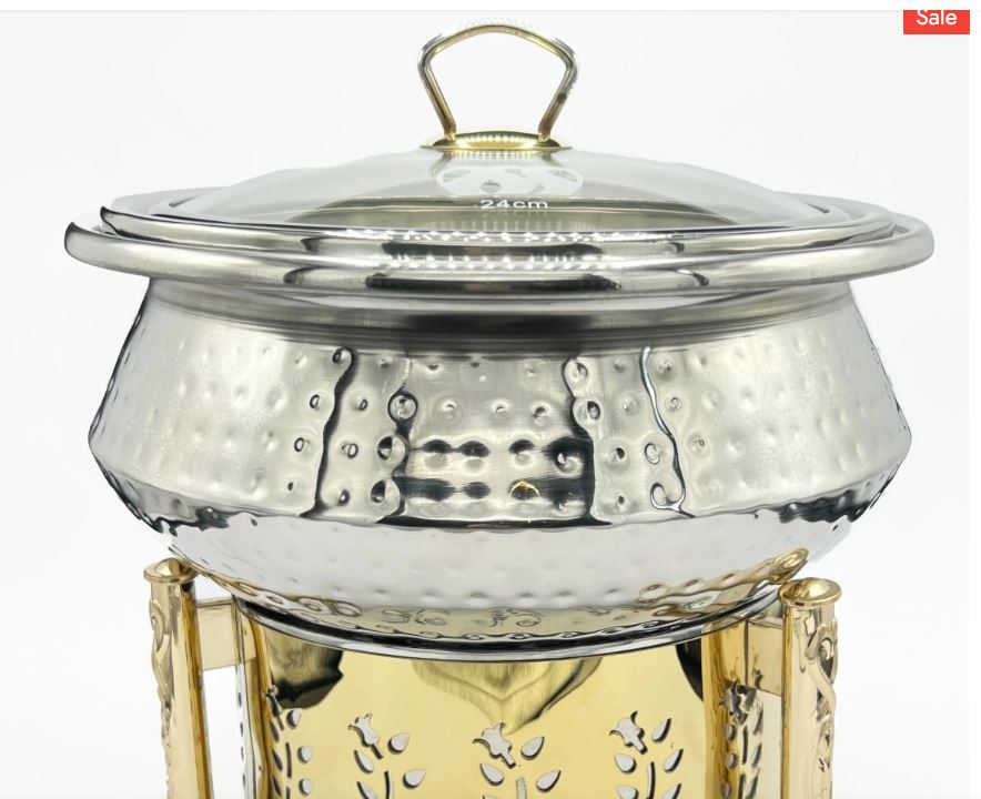 Hshome.pk Stainless steel Chafing dish with Burner stand buffet dish