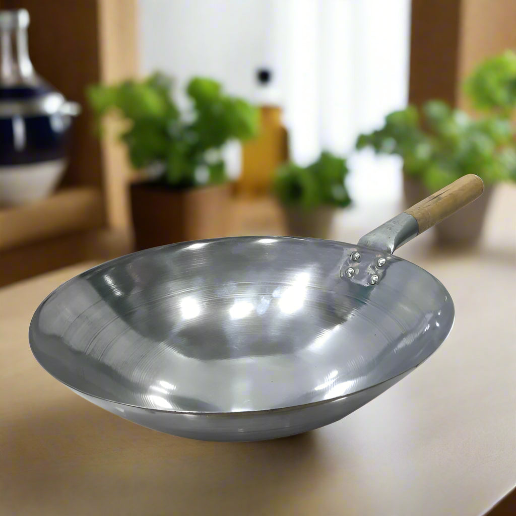 Chinese wok for chinese cuisine cooking