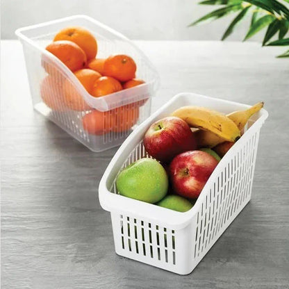 Compact Multipurpose Kitchen Fridge Basket or Fridge Storage Basket.