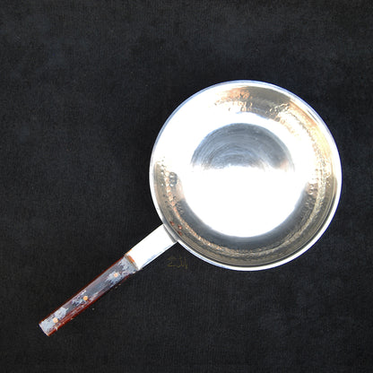Copper Fry Pan | 9 Inch dia size | With Qali | For Cooking | Large Size | Hammered Design