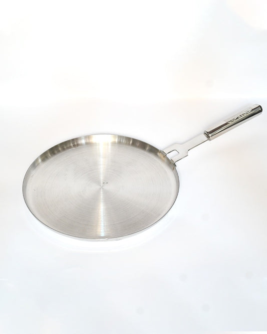 Stainless steel tawa hotplate for roti double bottom heavy
