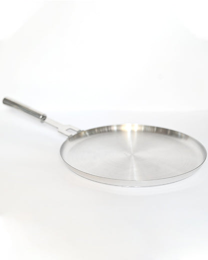 Stainless steel tawa hotplate for roti double bottom heavy