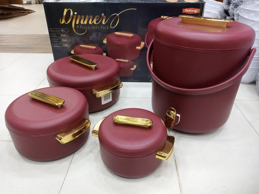 Luxury gift set 4 pcs Hotpots Cooler inner Stainless Steel