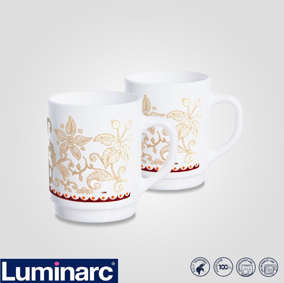 6 pcs luminarc tea mugs Dubai
