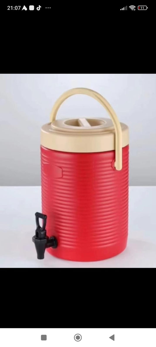 Stainless steel cooler with plastic body imported