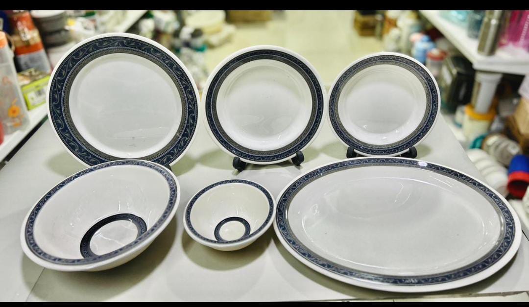 Melamin beautiful design plates double glaced unbreakable