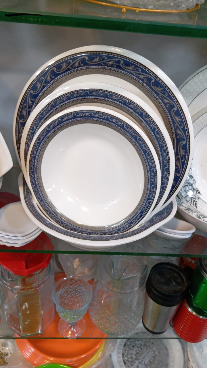 Melamin beautiful design plates double glaced unbreakable