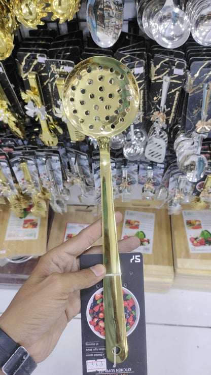 گولڈن سٹینلیس سٹیل سرونگ سپون پنجہ