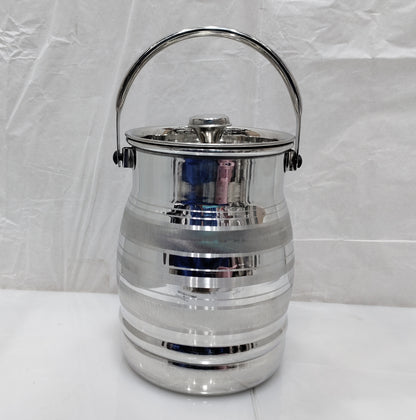 سلور ٹچ Milkcan سٹیل کنٹینر 5 سائز