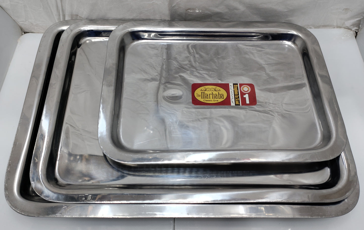 serving Tray Kam Gheri stainless steel