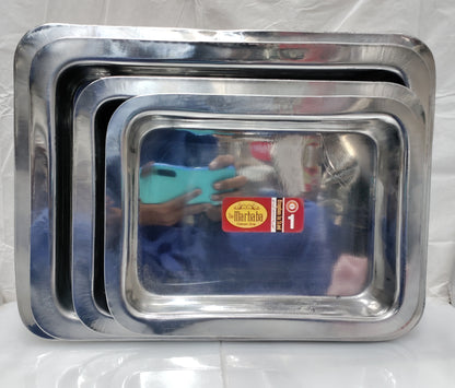 serving Tray Kam Gheri stainless steel