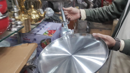 Stainless steel tawa hotplate for roti double bottom heavy