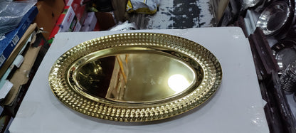 Shahi Golden bbq serving platter heavy new