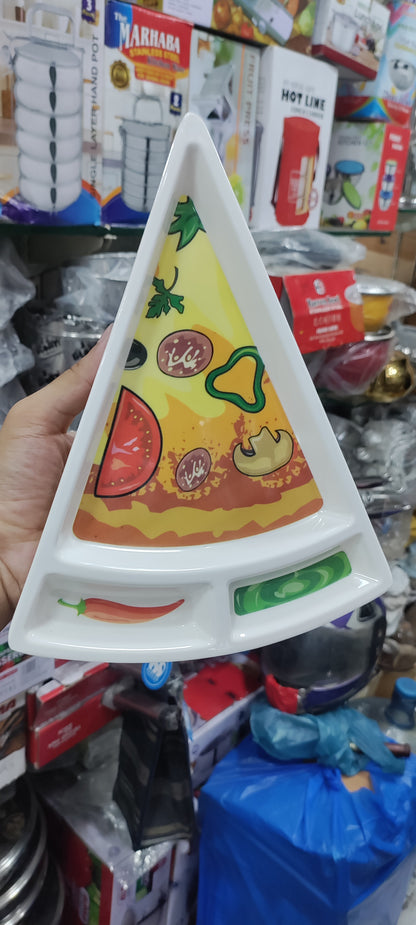 Kids Pizza Tray beautiful melamine plate best for birthday gifts