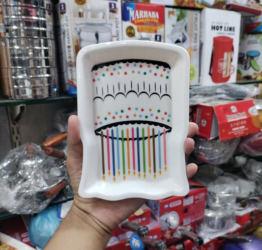 Kids CAKE Tray beautiful melamine plate best for birthday gifts