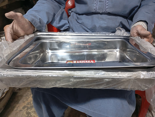 serving Mithai Tray Deep Gheri