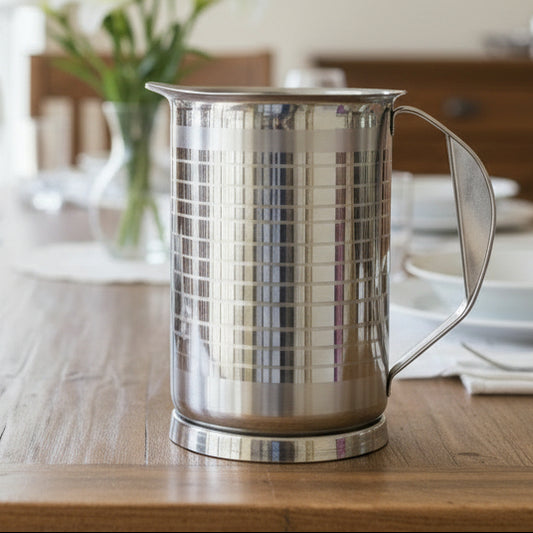 Stainless steel jug unbreakable plastic jug 1L pakistan karachi ramazan crockery iftari serving water jug heavy wholesale cheap rates