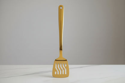 گولڈن سٹینلیس سٹیل سرونگ سپون پنجہ