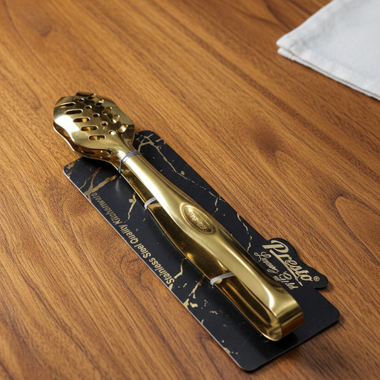 Tong Golden Colour Stainless steel heavy Serving chimta beautiful luxury