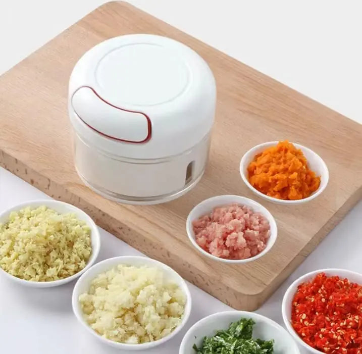 Mini Chopper Handheld Mini Garlic Chopper Multifunctional Hand Held Vegetable Chopper Hand P ...