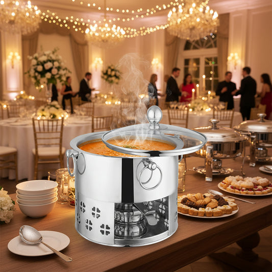 soup serving dish stainless steel