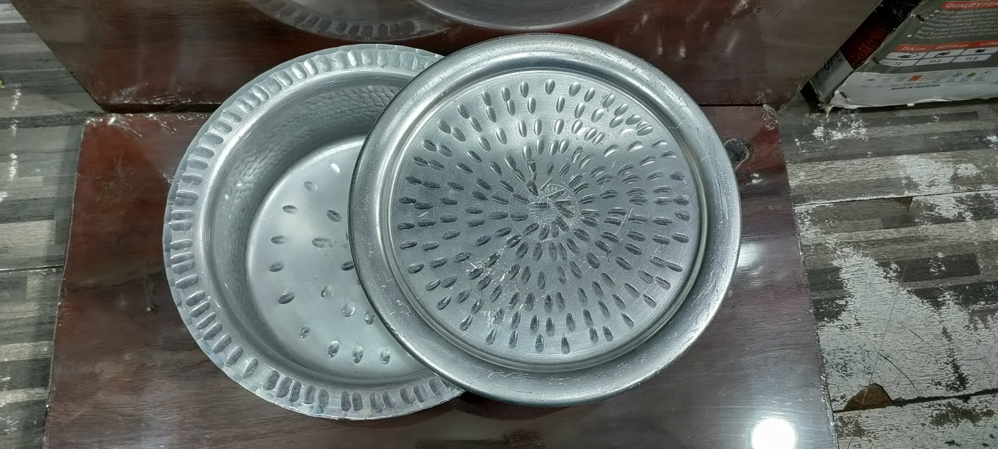 Anodized mathar lagan flat bottom for biryani gravey kofta