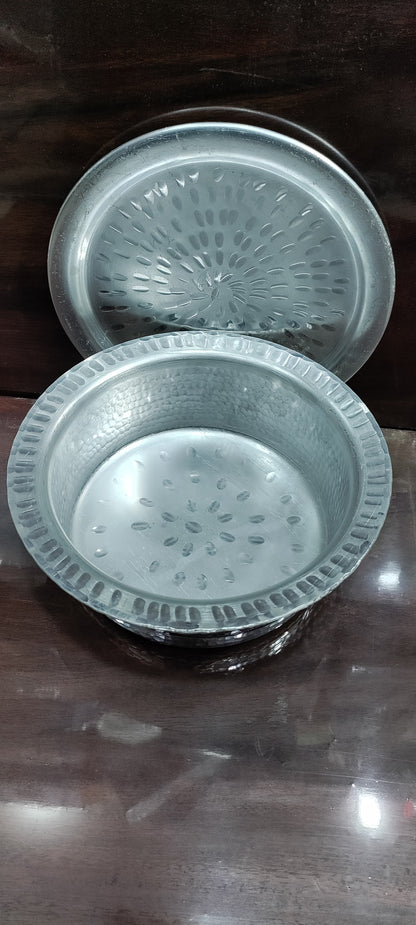 Anodized mathar lagan flat bottom for biryani gravey kofta