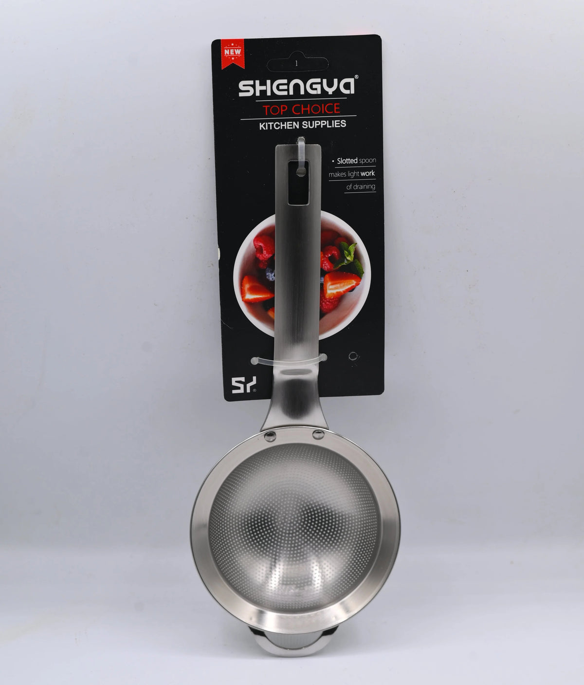 Stainless Steel Fine Mesh Strainer with Long Handle – Kitchen Sieve for Tea, Juice, Flour & Draining