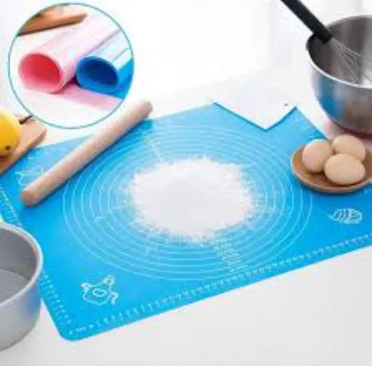 Silicon Mat | Silicon Baking Mat Sheet - Mat For Kitchen | Silicon Roti Mat | Non Slip Dough Mat | Baking Mat With Measurements | Kitchen Baking Accessories Dough Rolling Pad | Baking Tools Anti-Slip Baking Pad Roti Maker Mat me