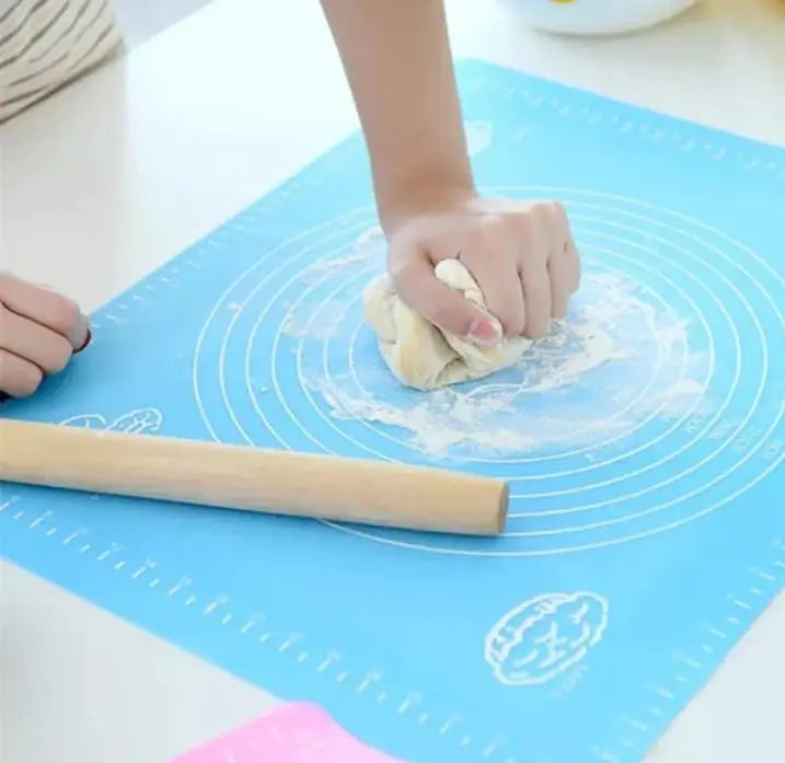 Silicon Mat | Silicon Baking Mat Sheet - Mat For Kitchen | Silicon Roti Mat | Non Slip Dough Mat | Baking Mat With Measurements | Kitchen Baking Accessories Dough Rolling Pad | Baking Tools Anti-Slip Baking Pad Roti Maker Mat me