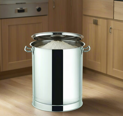flour stock pot stainless steel dabba storage box